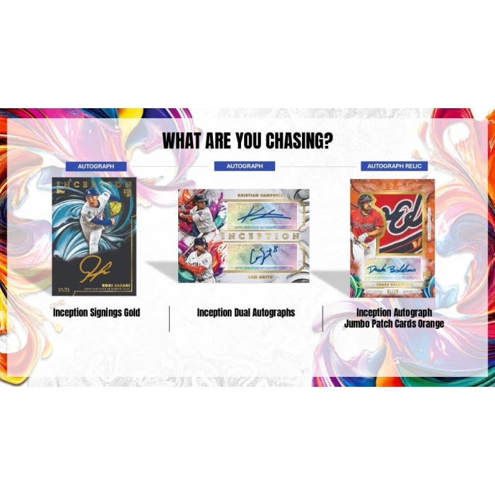 Three trading card packages with colorful designs and text on a white background