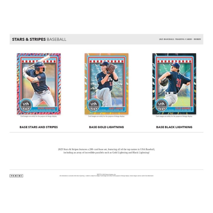2025 Panini USA Stars and Stripes Baseball Mega Box