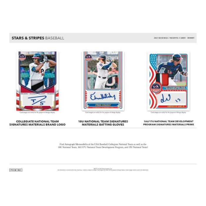 2025 Panini USA Stars and Stripes Baseball Mega Box