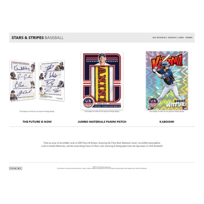 2025 Panini USA Stars and Stripes Baseball Mega Box