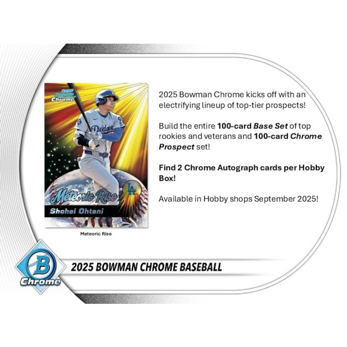 2025 Bowman Chrome Baseball Hobby Box