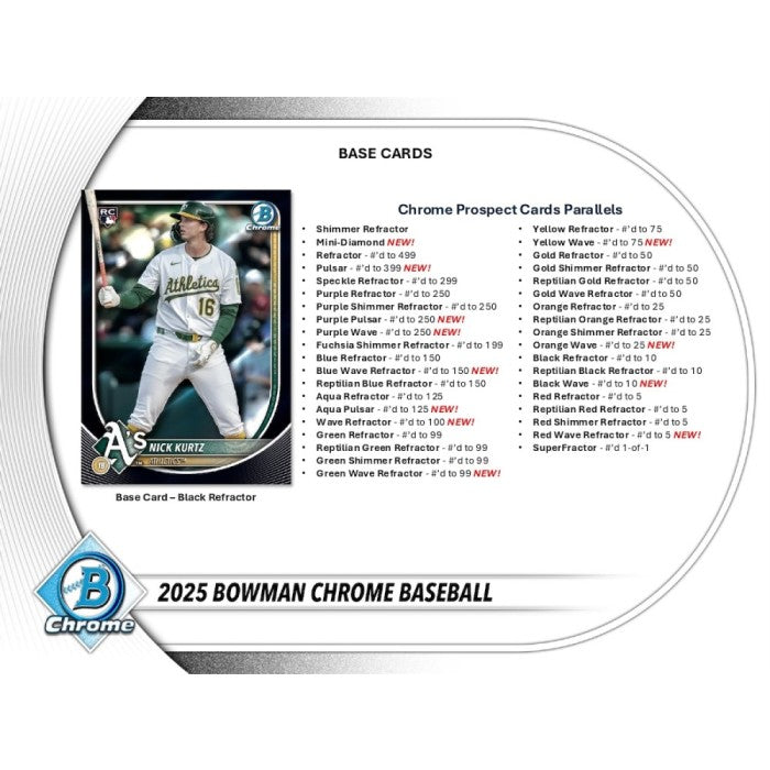 2025 Bowman Chrome Baseball Hobby Box