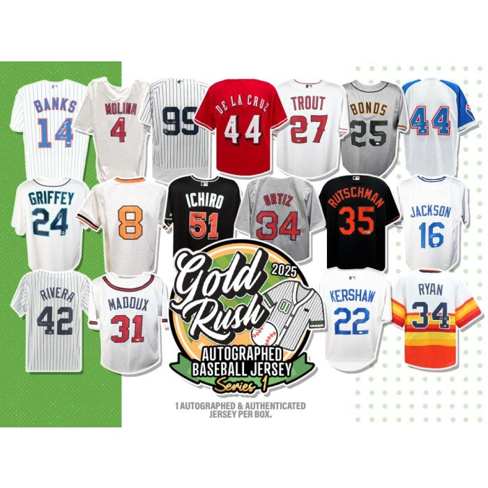 2025 Gold Rush Autographed Baseball Jersey, Series 1