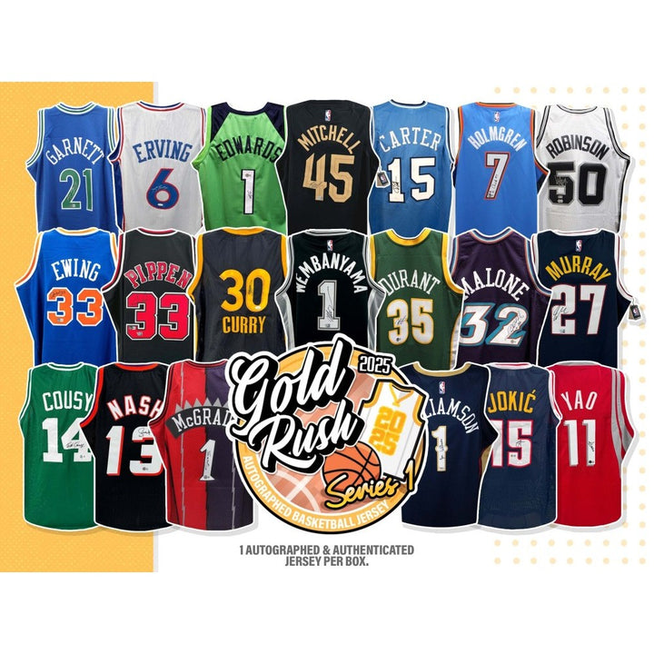 2025 Gold Rush Autographed Basketball Jersey, Series 1