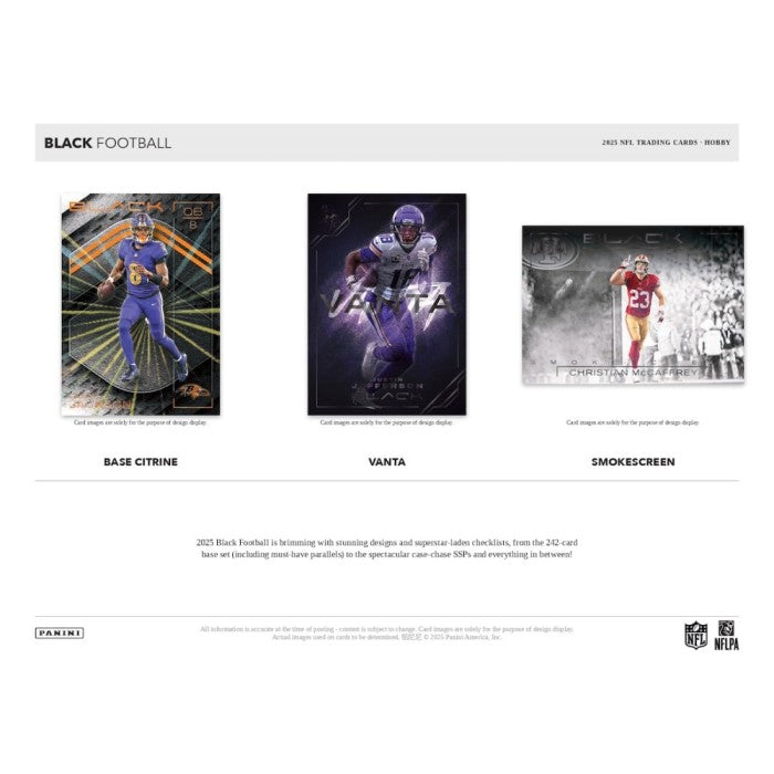 2025 Panini Black Football Hobby Box