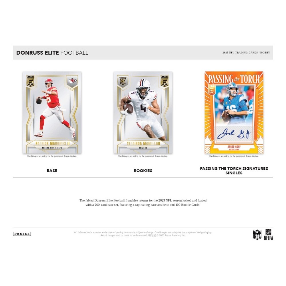 2025 Panini Donruss Elite Football Hobby Box