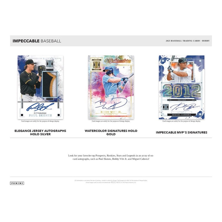 2025 Panini Impeccable Baseball Hobby Box