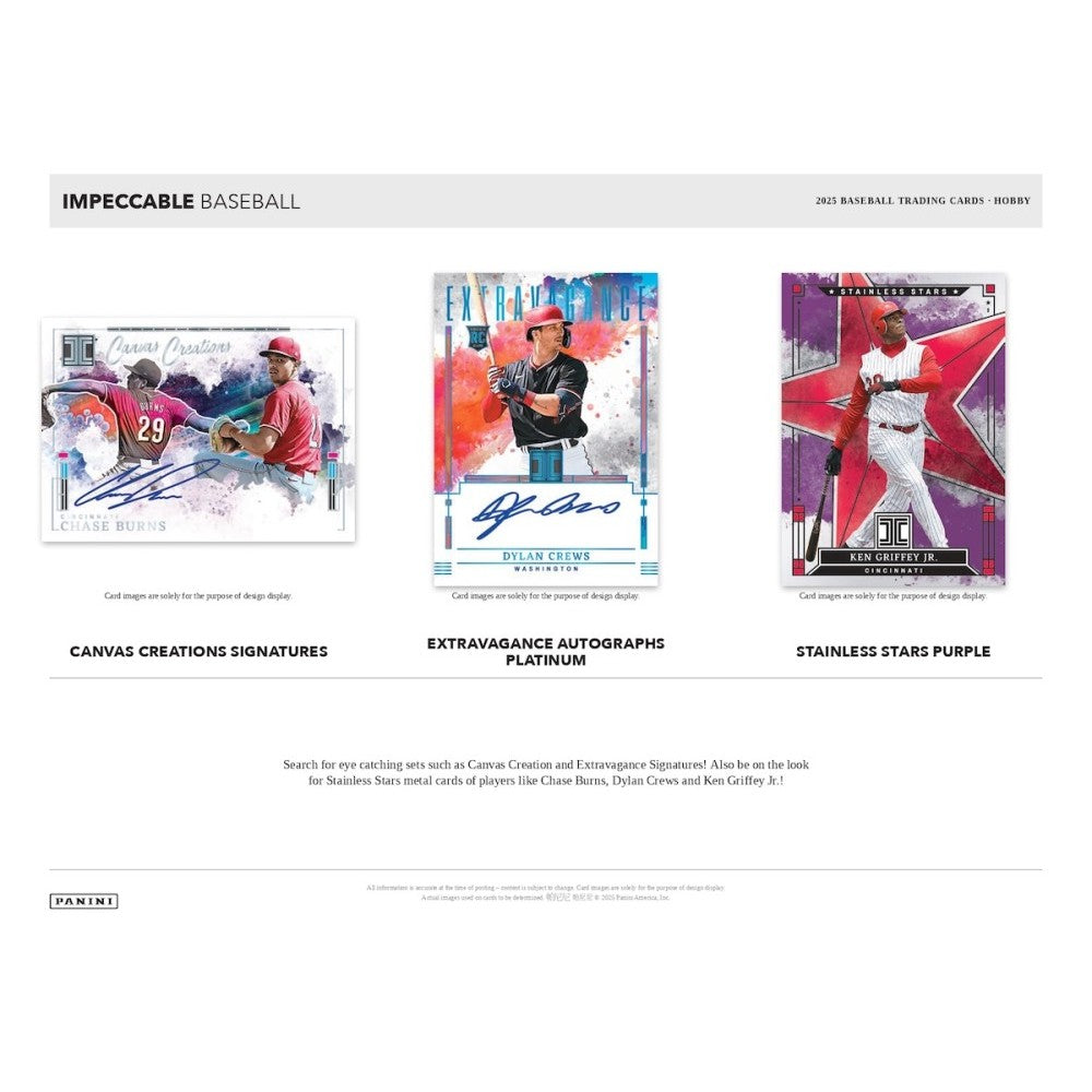 2025 Panini Impeccable Baseball Hobby Box