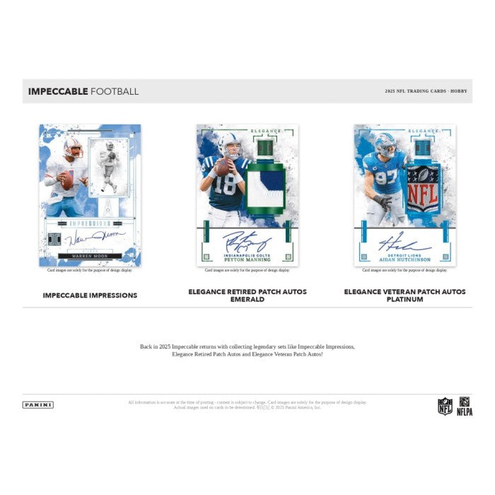 2025 Panini Impeccable Football Hobby Box