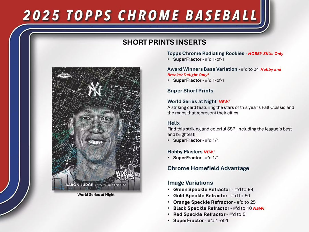 2025 Topps Chrome Baseball Blaster Box