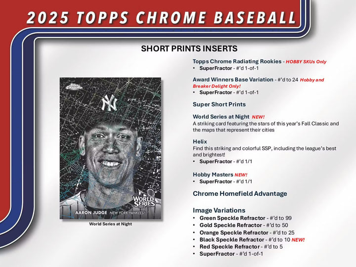 2025 Topps Chrome Baseball Blaster Box