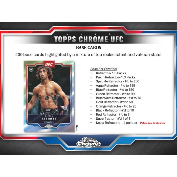 2025 Topps Chrome UFC Blaster Box