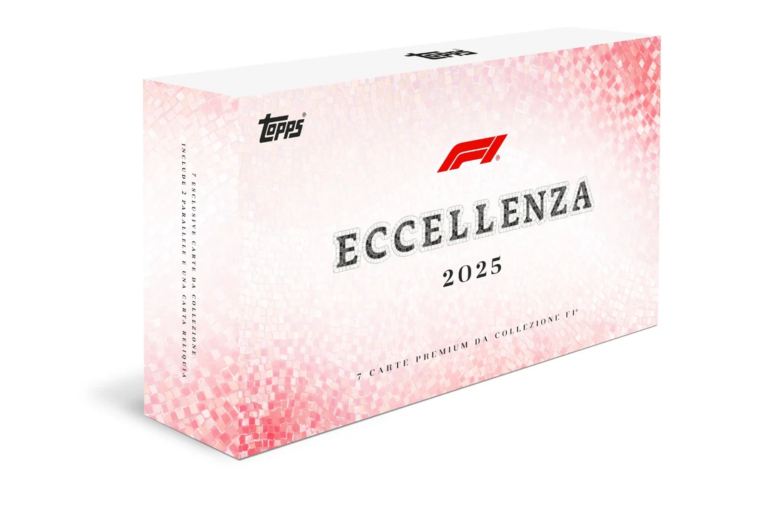 Topps Eccellenza 2025 trading card pack with red and white design