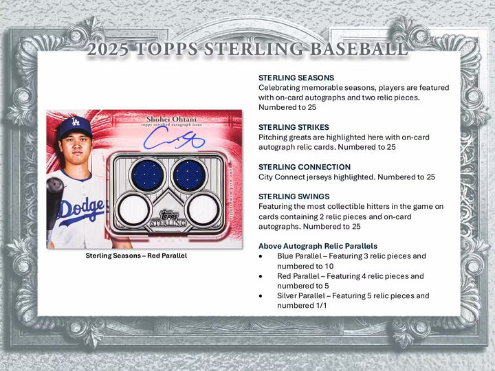 2025 Topps Sterling Baseball Hobby Box