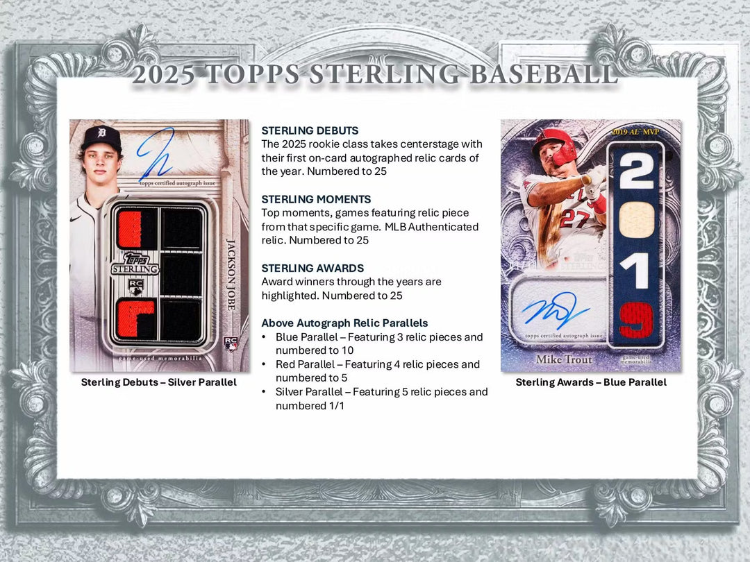 2025 Topps Sterling Baseball Hobby Box