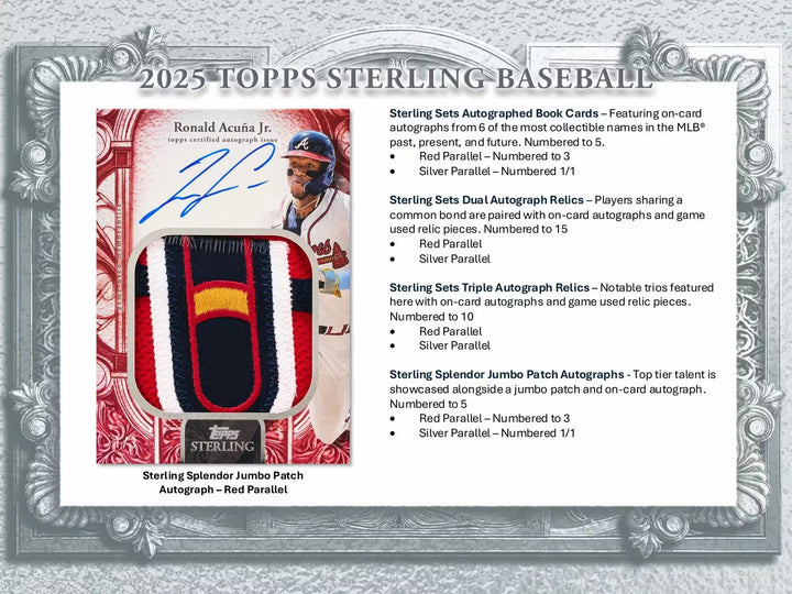 2025 Topps Sterling Baseball Hobby Box