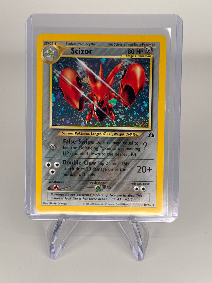 Pokemon TCG 2001 Scizor Neo Discovery Holo, 10/75