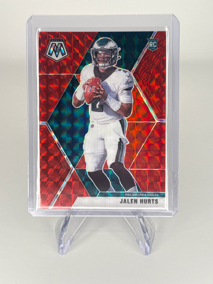 Jalen Hurts 2020 Panini Mosaic Red Mosaic Rookie