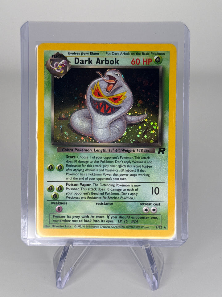 Pokemon TCG 2000 Dark Arbok Team Rocket Holo, 2/82