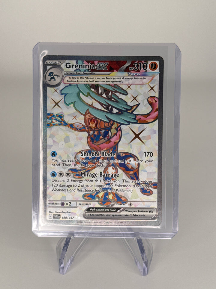 Pokemon TCG 2023 Greninja EX Twighlight Full Art Ultra Rare, 198/167