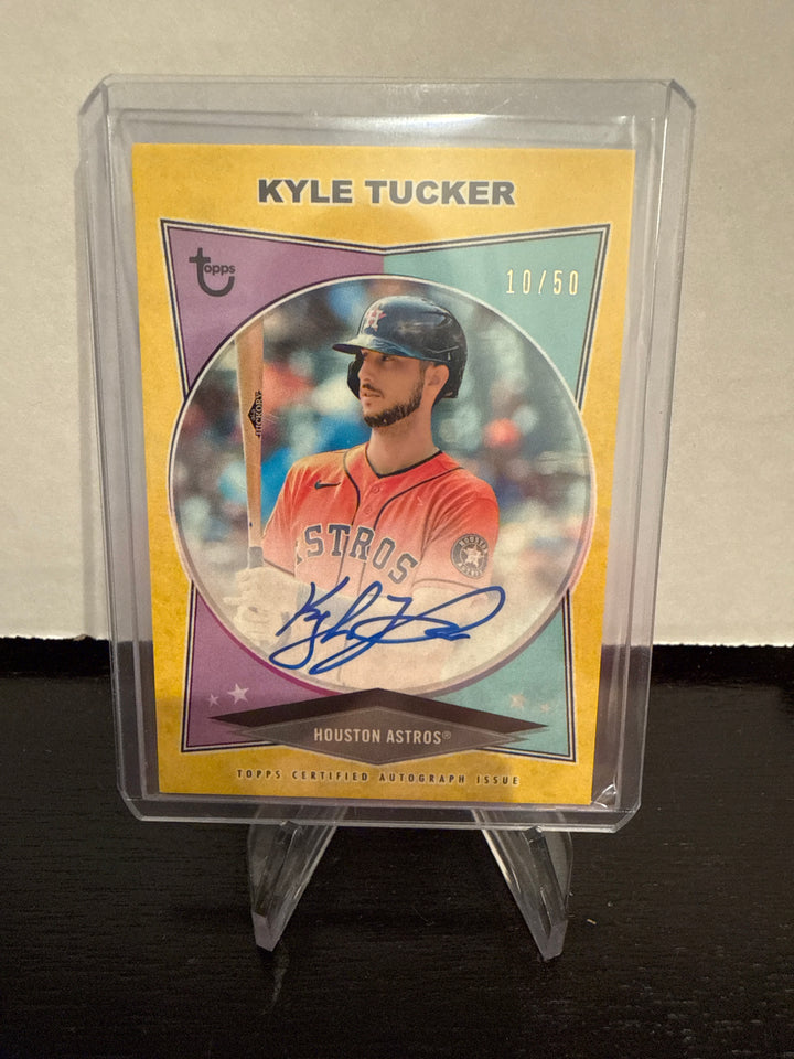Kyle Tucker 2023 Topps Brooklyn Collection Yellow Auto, 10/50