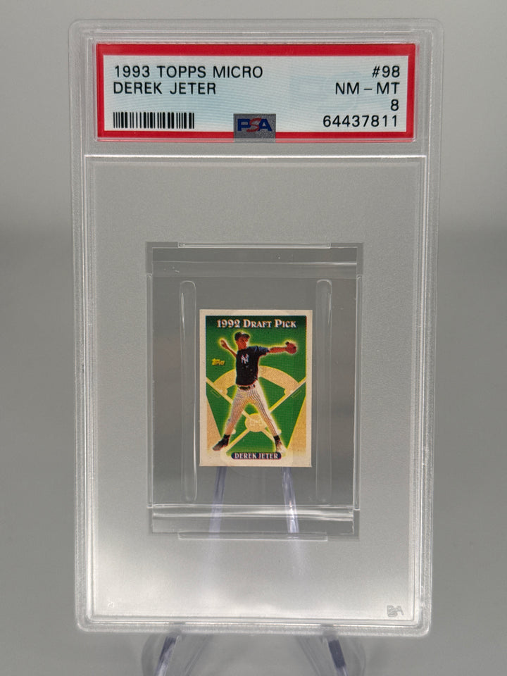 Derek Jeter 1993 Topps Micro Rookie, PSA 8