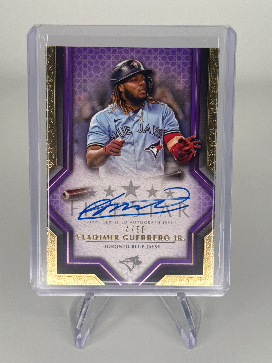 Vladimir Guerrero Jr 2023 Topps Five Star Purple Auto, 14/50