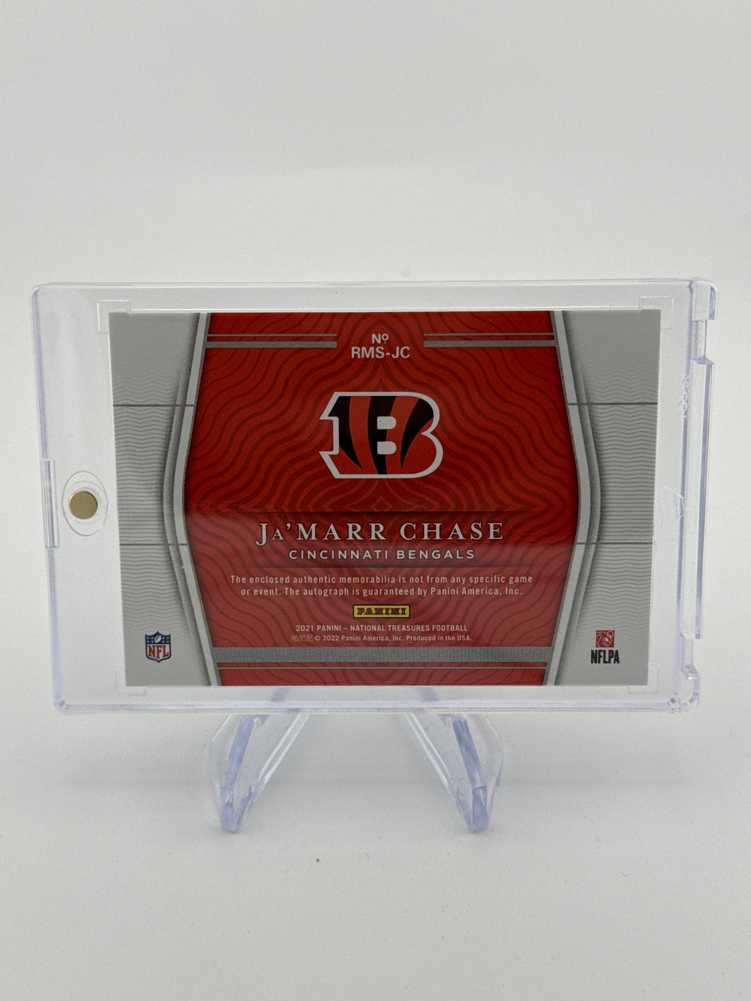 Ja'Marr Chase 2021 Panini National Treasures Rookie Patch Auto, 30/99