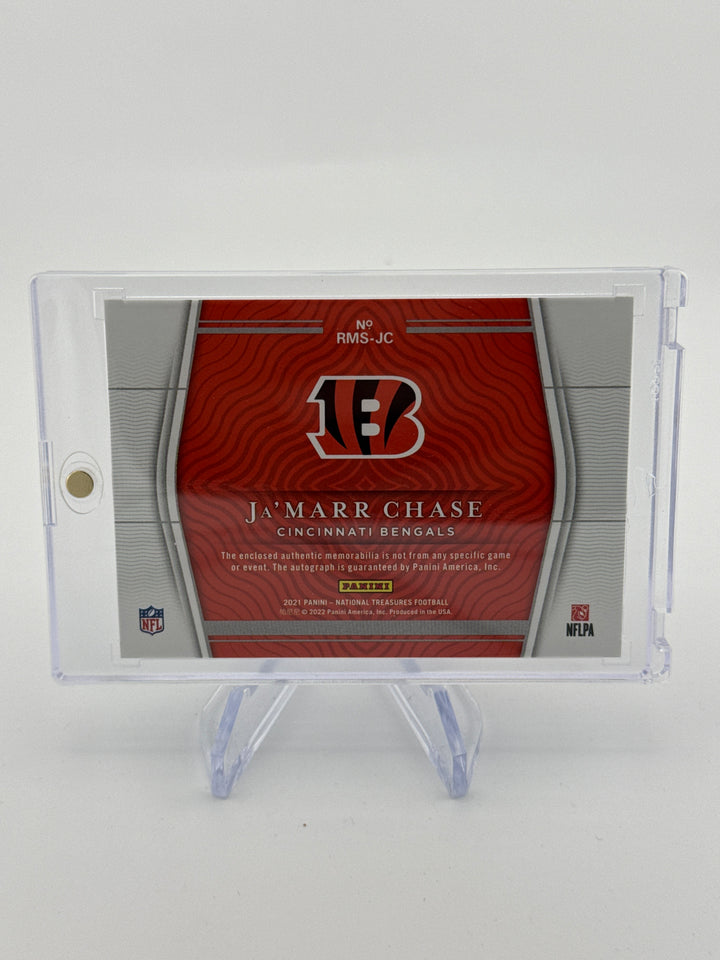 Ja'Marr Chase 2021 Panini National Treasures Rookie Patch Auto, 30/99