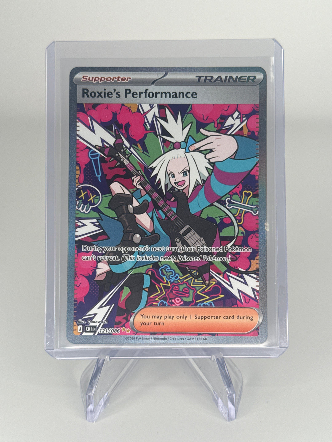 Pokemon TCG 2026 Roxie's Performance Chaos Rising Special Illustration Rare, 121/086