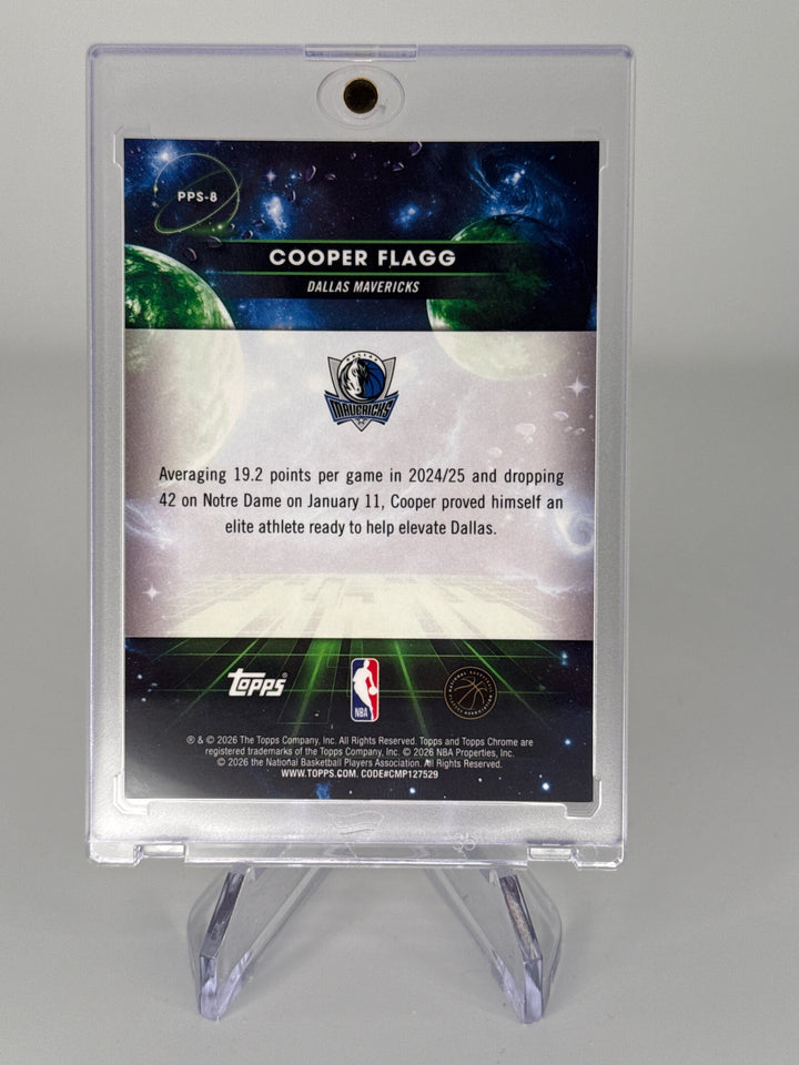 Cooper Flagg 2026 Topps Chrome Cosmic Planetary Pursuit Sun SSP Case Hit Rookie