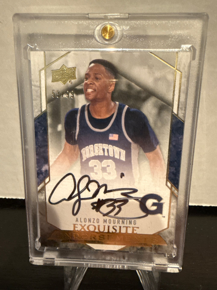 Alonzo Mourning 2012-2013 Upper Deck Exquisite Endorsements Auto, 53/99