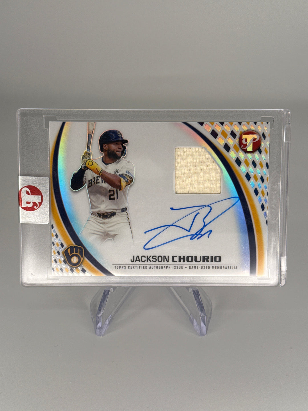 Jackson Chourio 2026 Topps Pristine Pieces Auto Relic