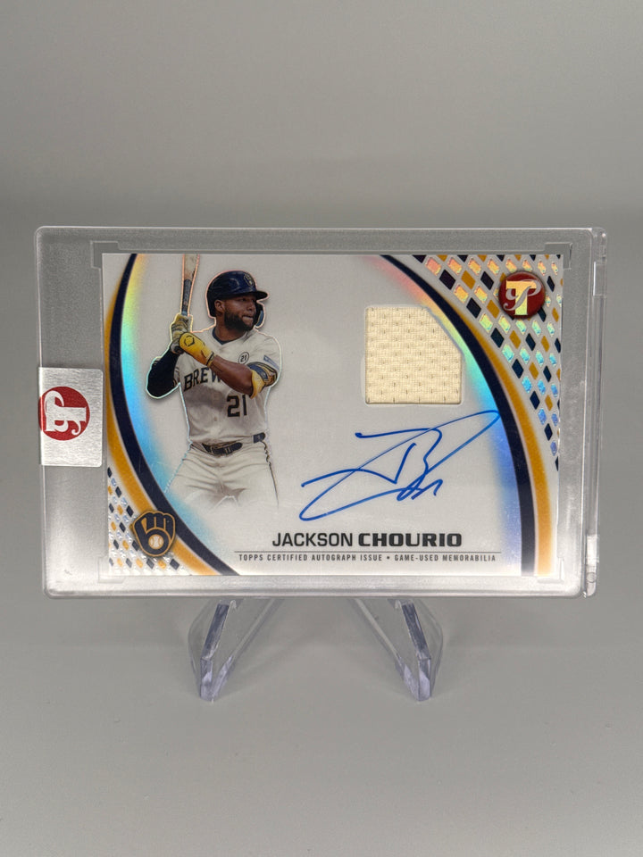 Jackson Chourio 2026 Topps Pristine Pieces Auto Relic