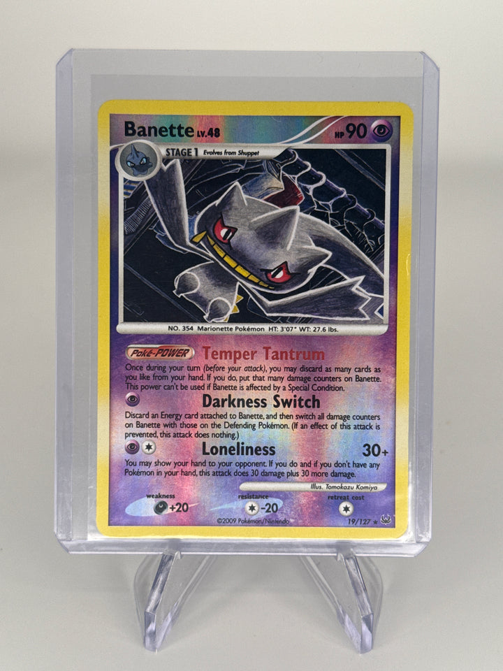 Pokemon TCG 2009 Banette LV. 48 Platinum Rare Holo, 19/127