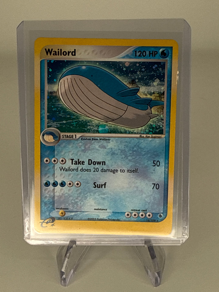 Pokemon TCG 2003 Waillord EX Ruby & Saphire Holo, 14/109