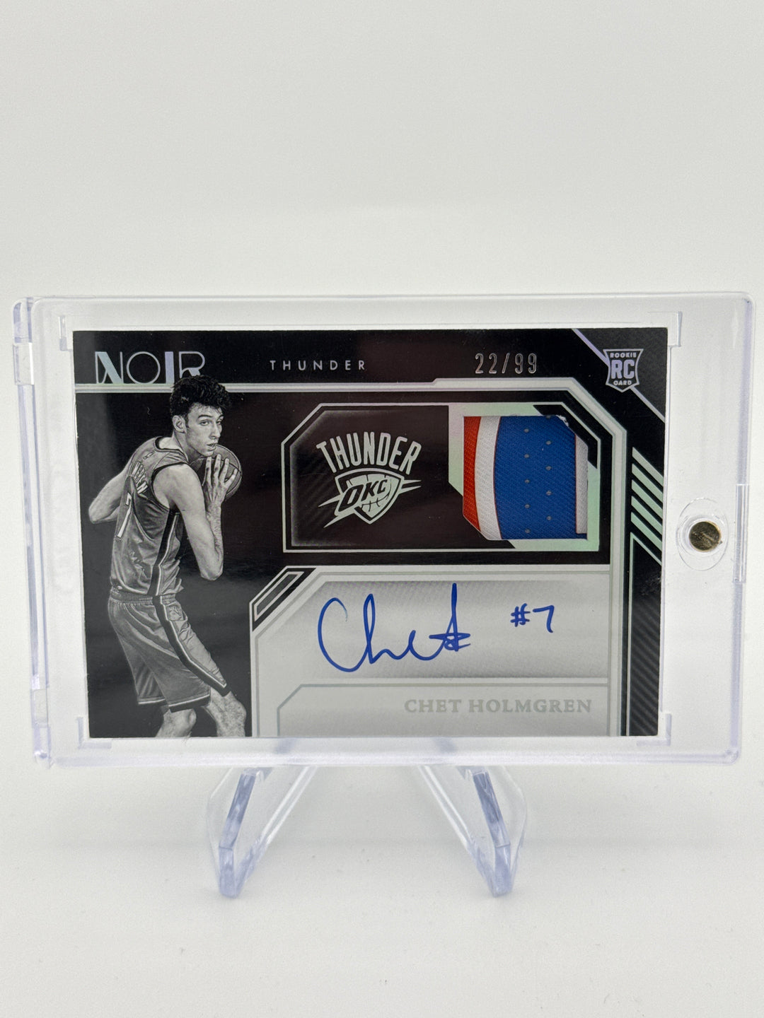 Chet Holmgren 2022 Panini Noir Rookie Patch Auto, 22/99
