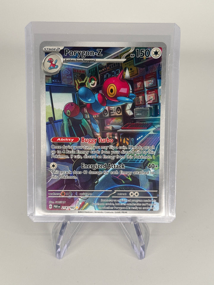 Pokemon TCG 2023 Porygon-Z Paradox Rift Full Art Illustration Rare, 214/182
