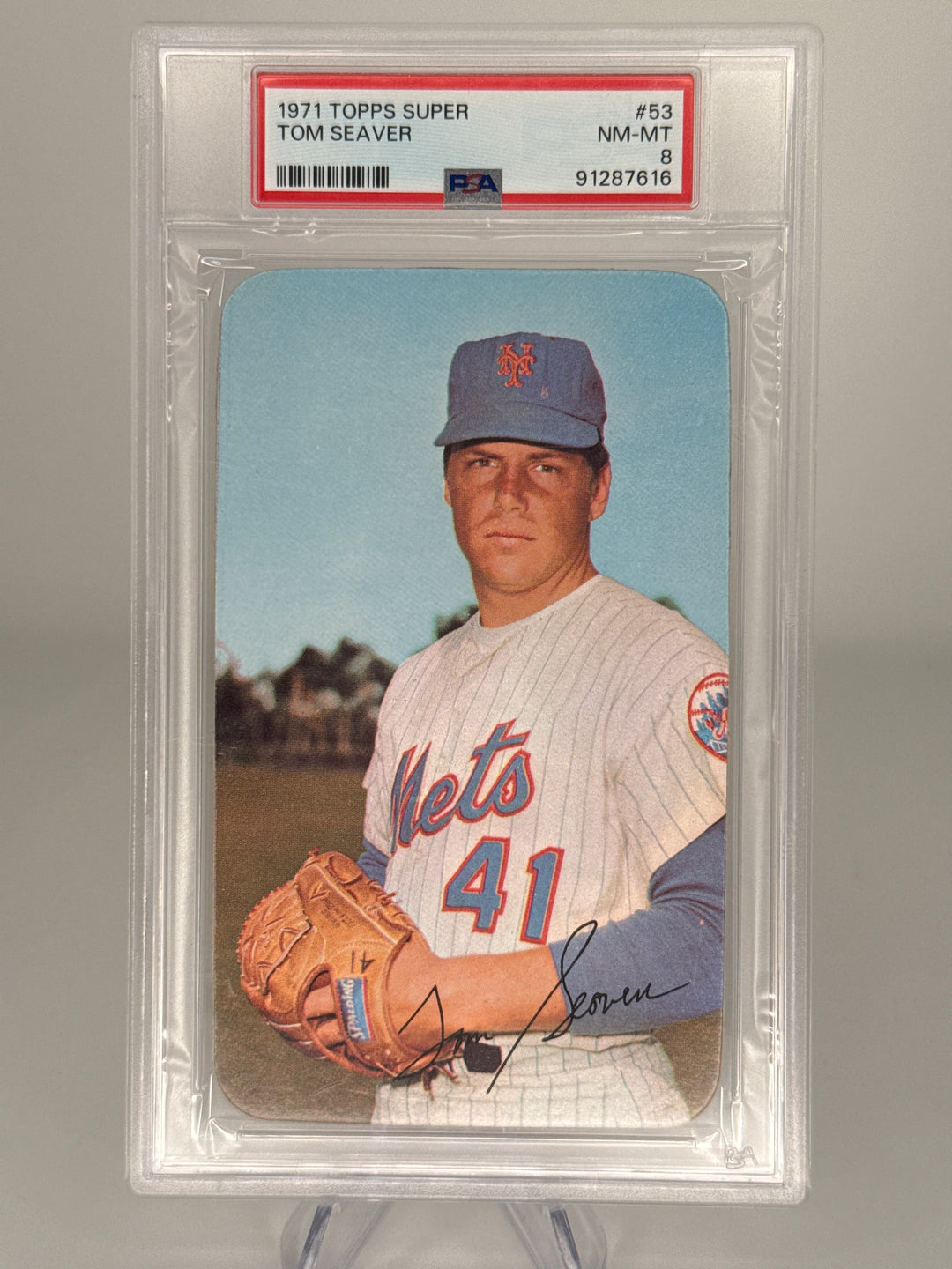 Tom Seaver 1971 Topps Super, PSA 8