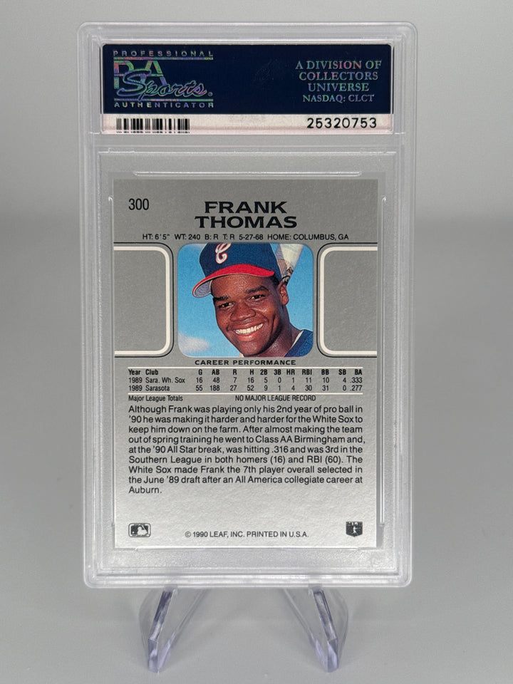 Frank Thomas 1990 Leaf Rookie, PSA 9 Mint