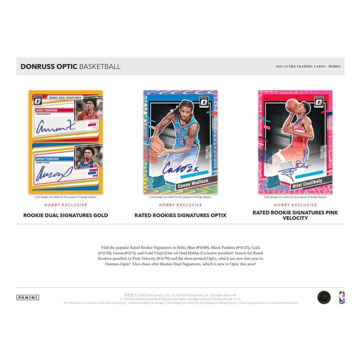 2023-2024 Panini Donruss Optic Basketball Hobby Box