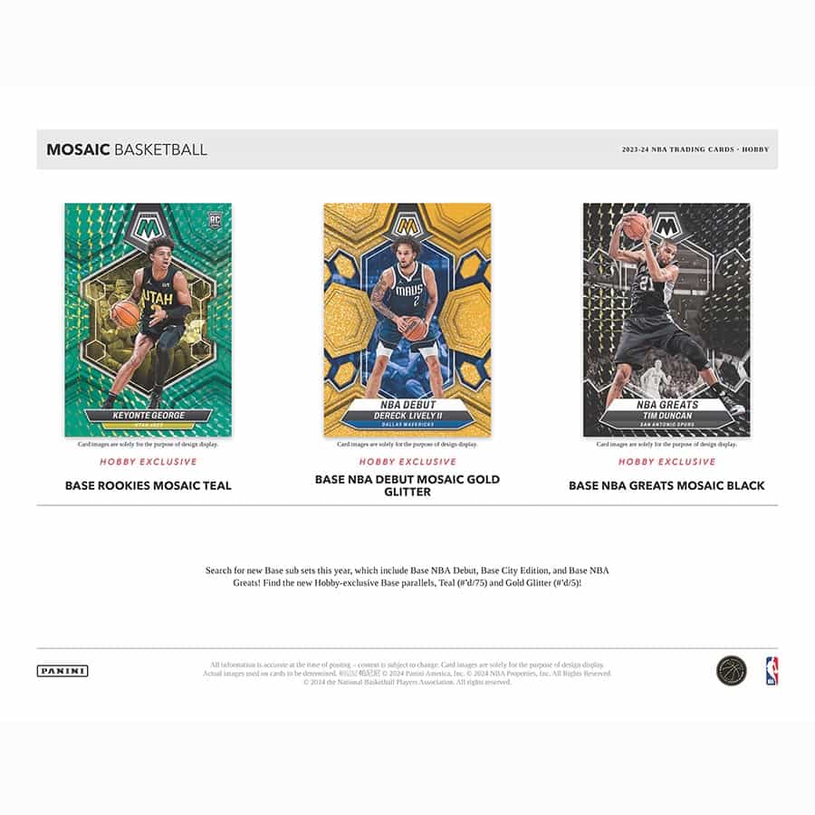 2023-2024 Panini Mosaic Basketball Hobby Box