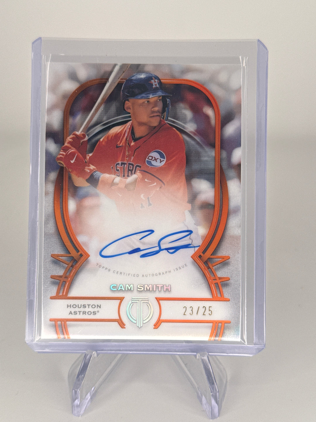 Cam Smith 2026 Topps Tribute Orange Auto, 23/25