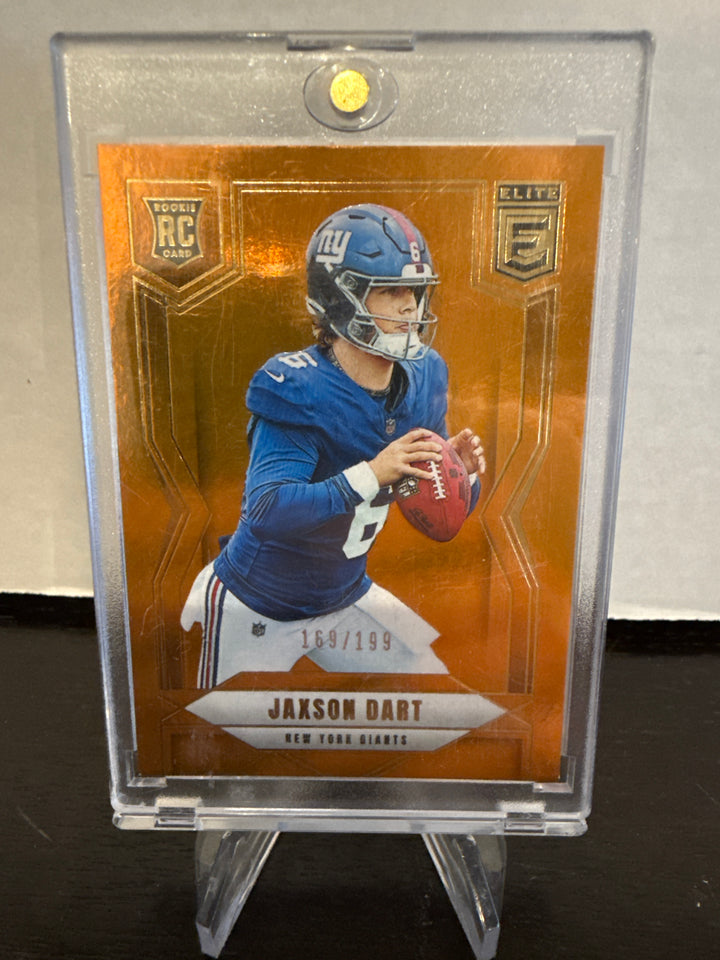 Jaxson Dart 2025 Panini Donruss Elite Orange Rookie, 169/199