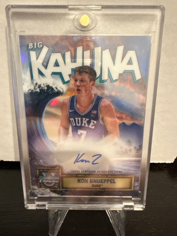 Kon Knueppel 2025 Bowman Chrome University Big Kahuna SSP Auto