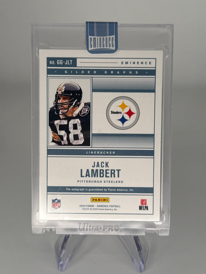 Jack Lambert 2024 Panini Eminence Gilded Graphs Auto, 1/5