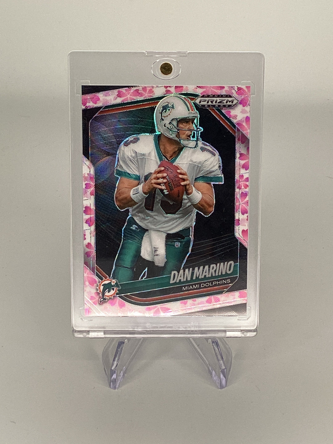 Dan Marino 2025 Panini Prizm Black Cherry Blossom Prizm, 17/20