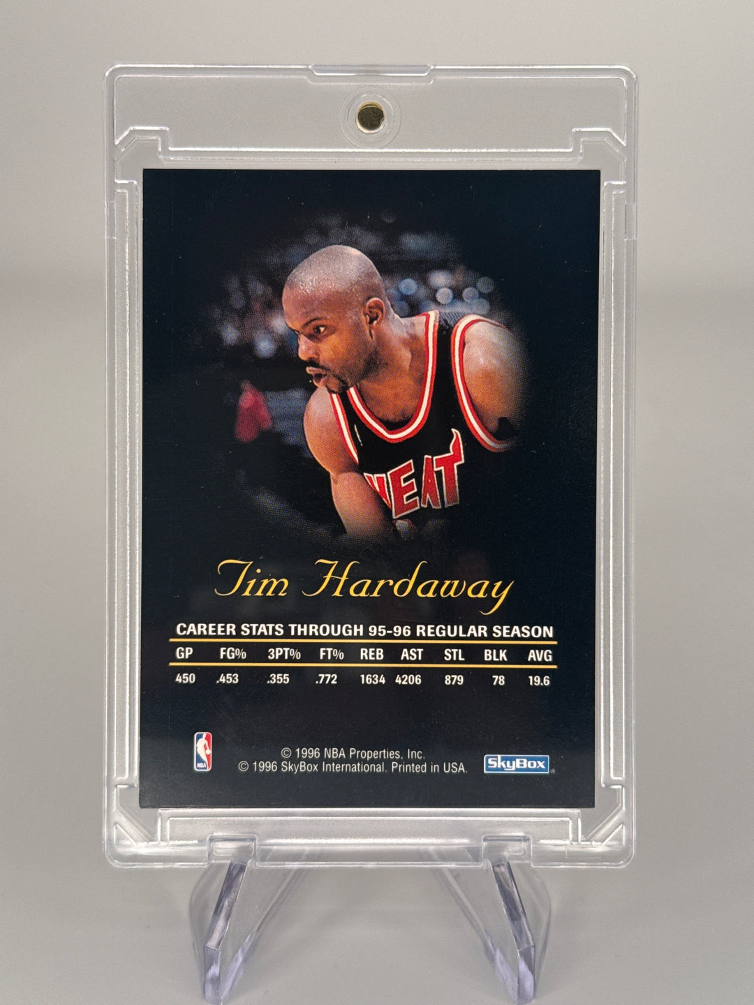 Tim Hardaway 1996 Skybox Auto