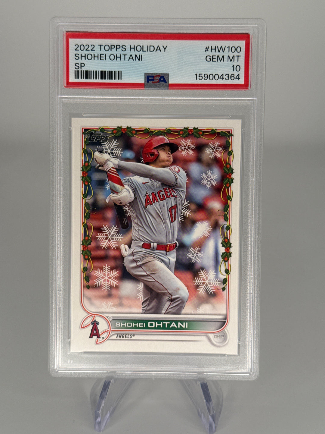 Shohei Ohtani 2022 Topps Holiday SP, PSA 10 Gem Mint