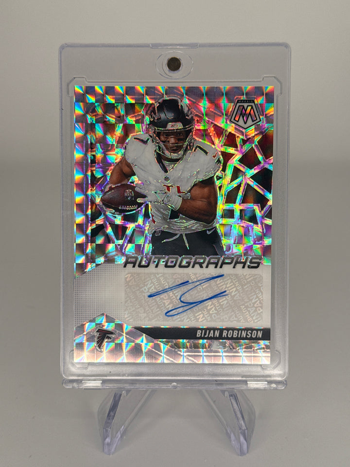 Bijan Robinson 2025 Panini Mosaic Silver Mosaic Auto
